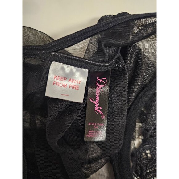 Dreamgirl Top Caraco Sheer Black Style 118445 O/S - Picture 5 of 6